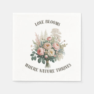 Liefde bloeit met Natuur Servet