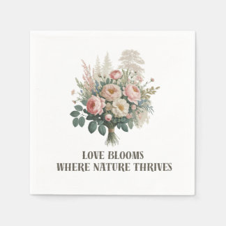 Liefde bloeit met Natuur Servet