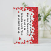 "Liefde bloeit: moderne Valentijnsdag print" Bedankkaart (Staand voorkant)