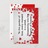 "Liefde bloeit: moderne Valentijnsdag print" Bedankkaart (Voorkant / Achterkant)