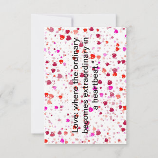  "Liefde Bloeit: Moderne Valentijnsdag Print" Bedankkaart