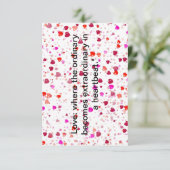 "Liefde bloeit: moderne Valentijnsdag print" Bedankkaart (Staand voorkant)