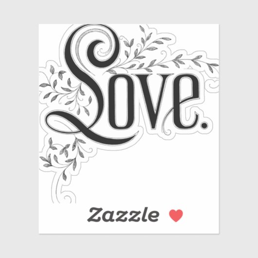  liefde bloeit op sticker (Vel)