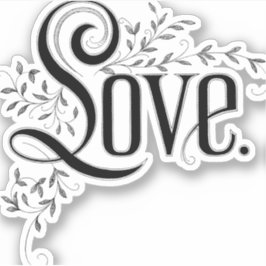  liefde bloeit op sticker