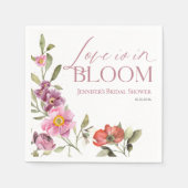 Liefde bloeit | Rosey Spring Vrijgezellenfeest Servet (Voorkant)