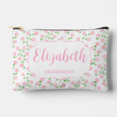 Liefde Bloeit Roze Bloemige Trouwfeest Etui (Voorkant)