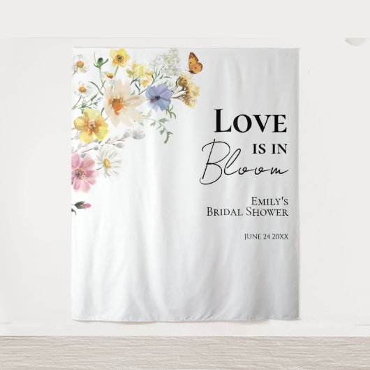 Liefde bloeit | Vrijgezellenfeest achtergrond Wandkleed (Voorkant)