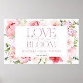 Liefde bloeit | Wild Garden Lijst Vrijgezellenfees Poster (Voorkant)