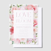 Liefde bloeit | Wild Garden Lijst Vrijgezellenfees Vellum Uitnodigingen (Offset)