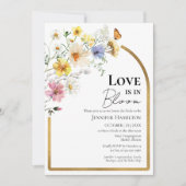 Liefde bloeit | Wildflower Boho Vrijgezellenfeest Kaart (Voorkant)