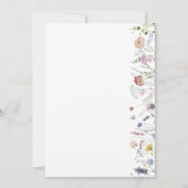 Liefde bloeit | Wildflower Boho Vrijgezellenfeest Kaart (Achterkant)