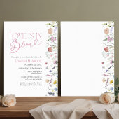Liefde bloeit | Wildflower Boho Vrijgezellenfeest Kaart