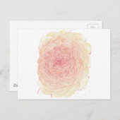 Liefde, bloem en hart voor goede karma briefkaart (Voorkant / Achterkant)