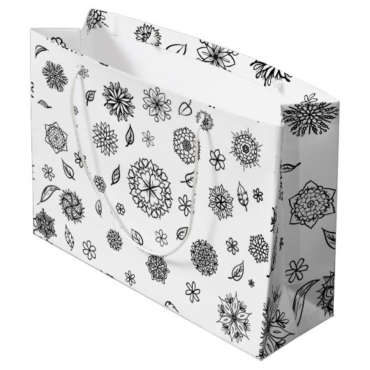 Liefde bloem groot cadeauzakje (Achterkant Gekanteld)