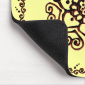 Liefde bloem (Henna) (Oranje) Muismat (Hoek)