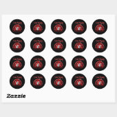 Liefde Bloem Kabouter Hersenaneurysma Bewustzijn Ronde Sticker (Vel)