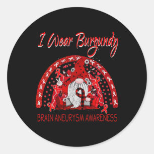Liefde Bloem Kabouter Hersenaneurysma Bewustzijn Ronde Sticker
