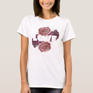 Liefde bloem vrouwen wit kleur T-shirt