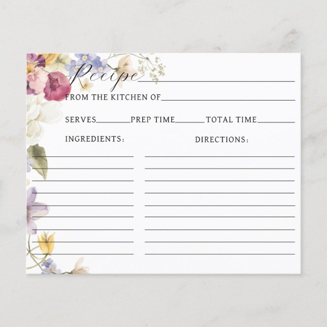 Liefde bloem Wildflower Rustic Vrijgezellenfeest R (Voorkant)