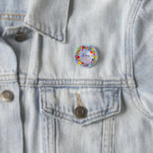 Liefde Bloemen Aangepaste Knoppen Ronde Button 3,2 Cm (In situ)
