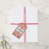 Liefde bloemen Boho Style cadeautjes labels Cadeaulabel (Met Touw)