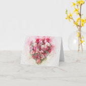 Liefde bloemen kaart (Gele Bloem)