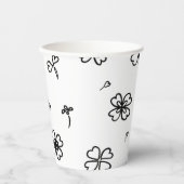 Liefde bloemen papieren bekers (Voorkant)