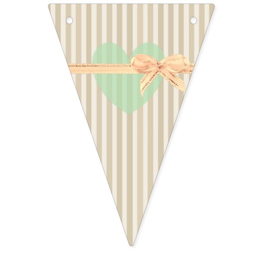 LIEFDE Bloemen Rustiek Hout Bruiloft Vlag Banner (Derde vlag)