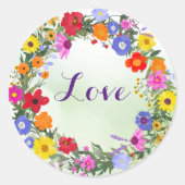 Liefde Bloemen Stickers (Voorkant)