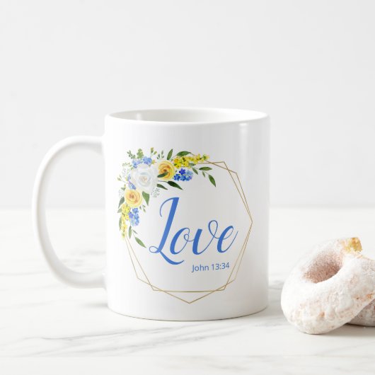 Liefde Bloemig Koffiemok (Met donut)