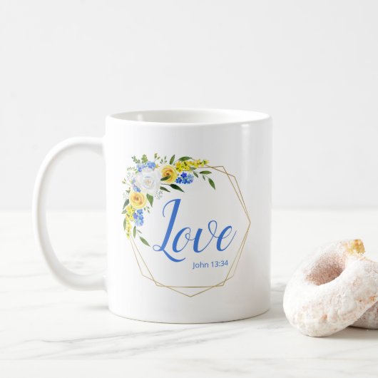 Liefde Bloemig Koffiemok (Met donut)