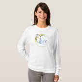 Liefde Bloemig T-shirt (Voorkant volledig)