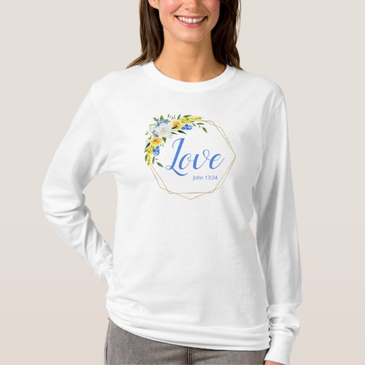 Liefde Bloemig T-shirt (Voorkant)