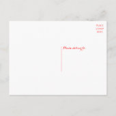 Liefde Bloemige Metselaars Pot Rood Hart Trouwfees Uitnodiging Briefkaart (Achterkant)