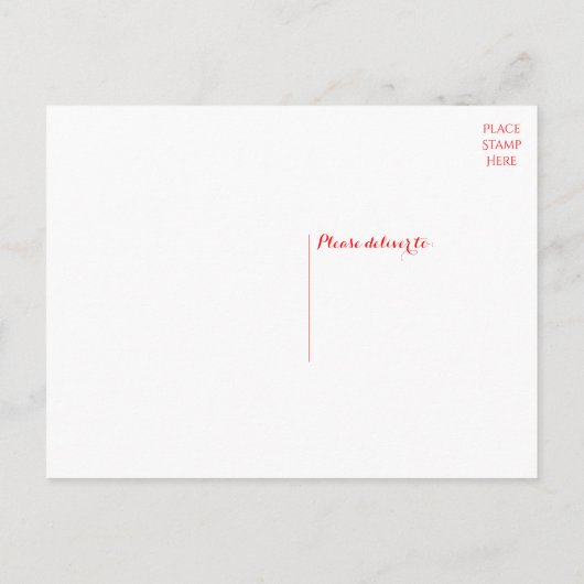 Liefde Bloemige Pot Rode Hart Trouwfeest Uitnodiging Briefkaart (Achterkant)