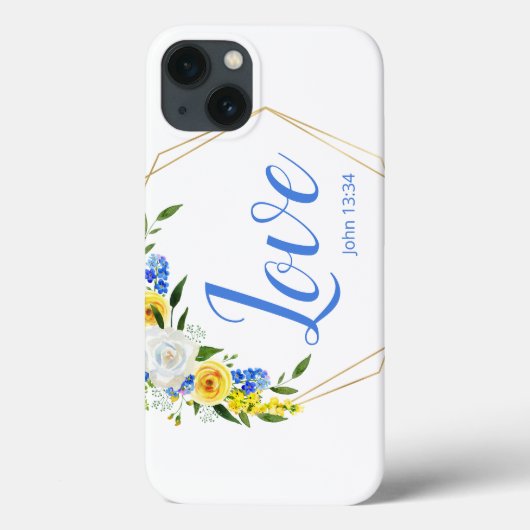 Liefde Bloemige Waterverf Case-Mate iPhone Case (Achterkant)