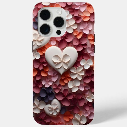 Liefde bloesems in harten Case-Mate iPhone case (Achterkant)