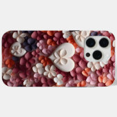 Liefde bloesems in harten Case-Mate iPhone case (Achterkant (horizontaal))