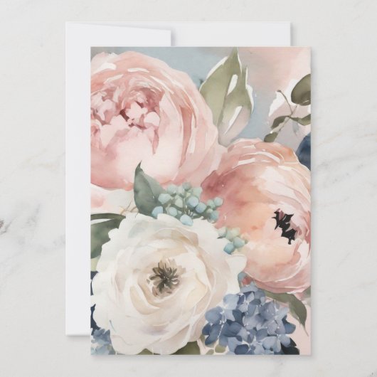 Liefde Bloom Pioenentuin Boho Arch Vrijgezellenfee Kaart (Achterkant)