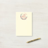 Liefde Blooms Gepersonaliseerde bruid bruidegom Sa Post-it® Notes (Op bureau)