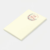 Liefde Blooms Gepersonaliseerde bruid bruidegom Sa Post-it® Notes (Schuin)