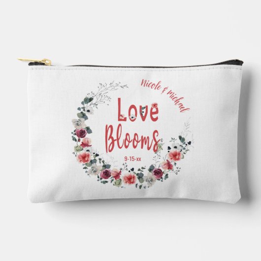 Liefde Blooms Gepersonaliseerde bruid bruidegom tr Etui (Voorkant)