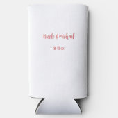 Liefde Blooms Gepersonaliseerde bruid bruidegom tr Seltzer Blikjeskoeler (Voorkant)