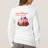 Liefde Blooms - Valentijnsdag 2024 T-shirt (Achterkant)