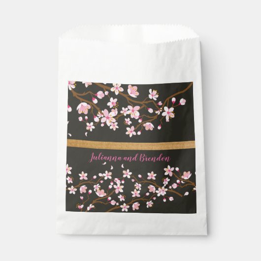 Liefde bloomt Cherry Blossom Bedankzakje (Voorkant)
