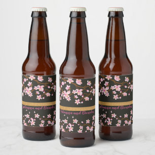 Liefde bloomt Cherry Blossom Bier Etiket
