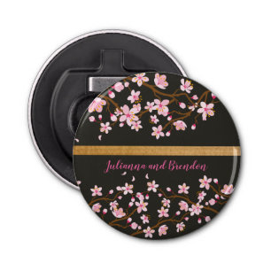 Liefde bloomt Cherry Blossom Button Flesopener