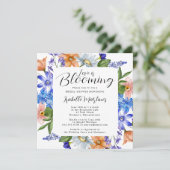 Liefde bloomt Vrijgezellenfeest van wilde bloemen Kaart (Staand voorkant)