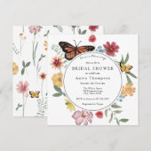 Liefde bloomt Vrijgezellenfeest van wilde bloemen Kaart (Voorkant / Achterkant)