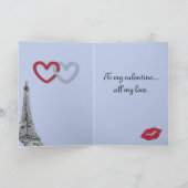 Liefde Blue Valentine's Card Feestdagen Kaart (Binnen)